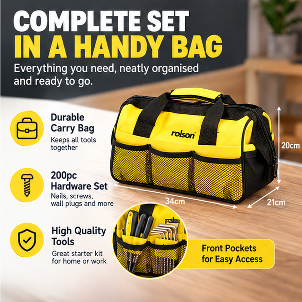 Rolson Tool Kit Home - Yellow_8045112_3
