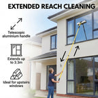 Rolson Telescopic Window Cleaner and Gutter Cleaner - Yellow
