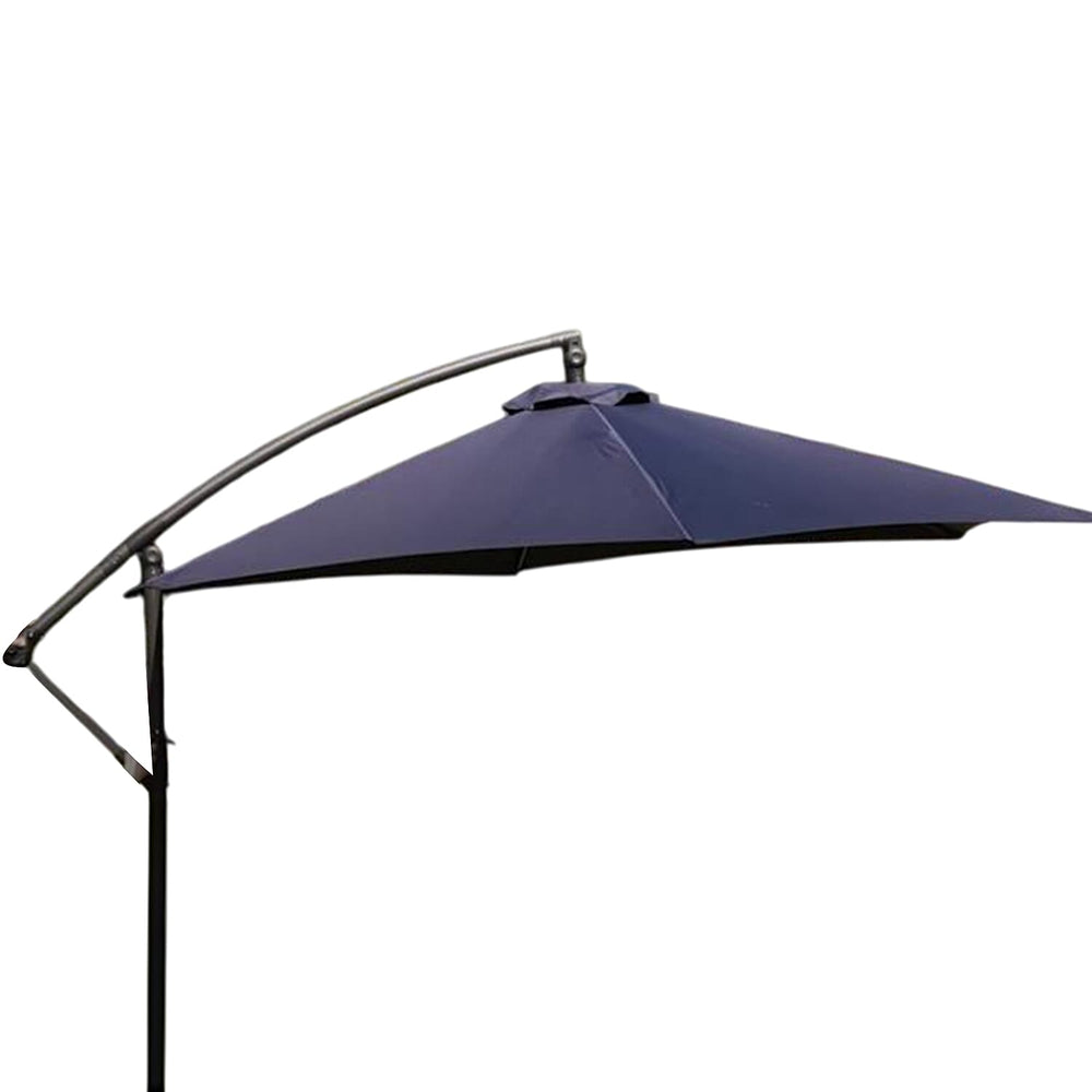 3M Banana Outdoor Patio Parasol for Sunshade & Rain - Adjustable (With Crank Handle)