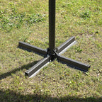 3M Banana Outdoor Patio Parasol for Sunshade & Rain - Adjustable (With Crank Handle)