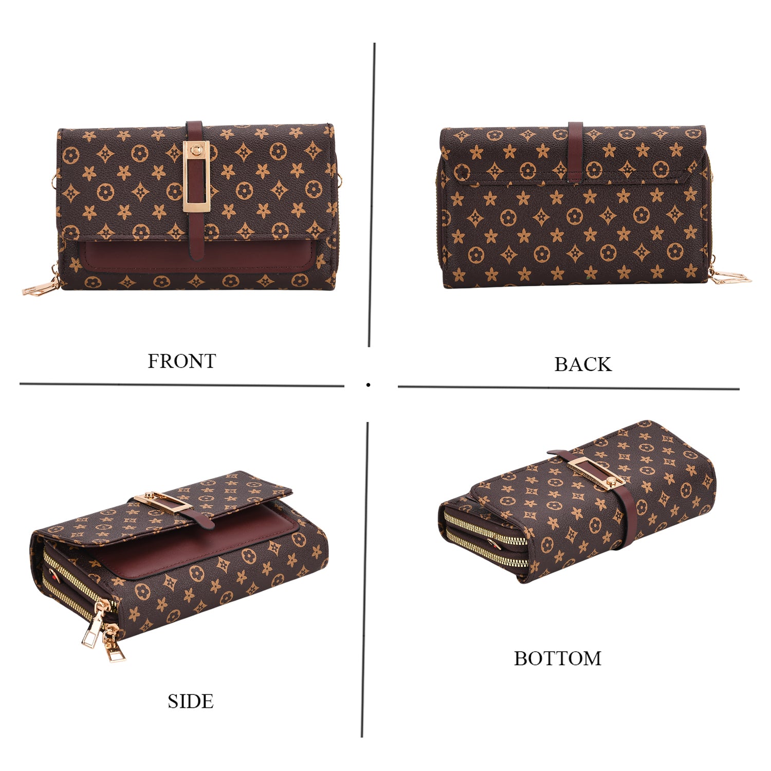 Crossbody Bag (Size - One Size) - Dark Brown & Dark Brown_8046692_3