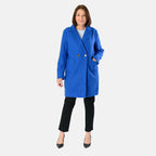 Knitted Coat (Size - One Size) - Cobalt