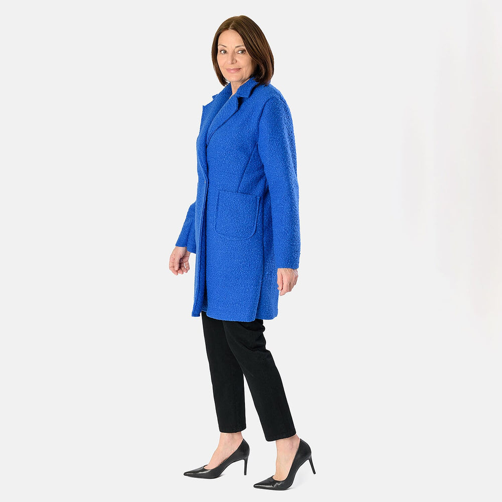 Knitted Coat (Size - One Size) - Cobalt