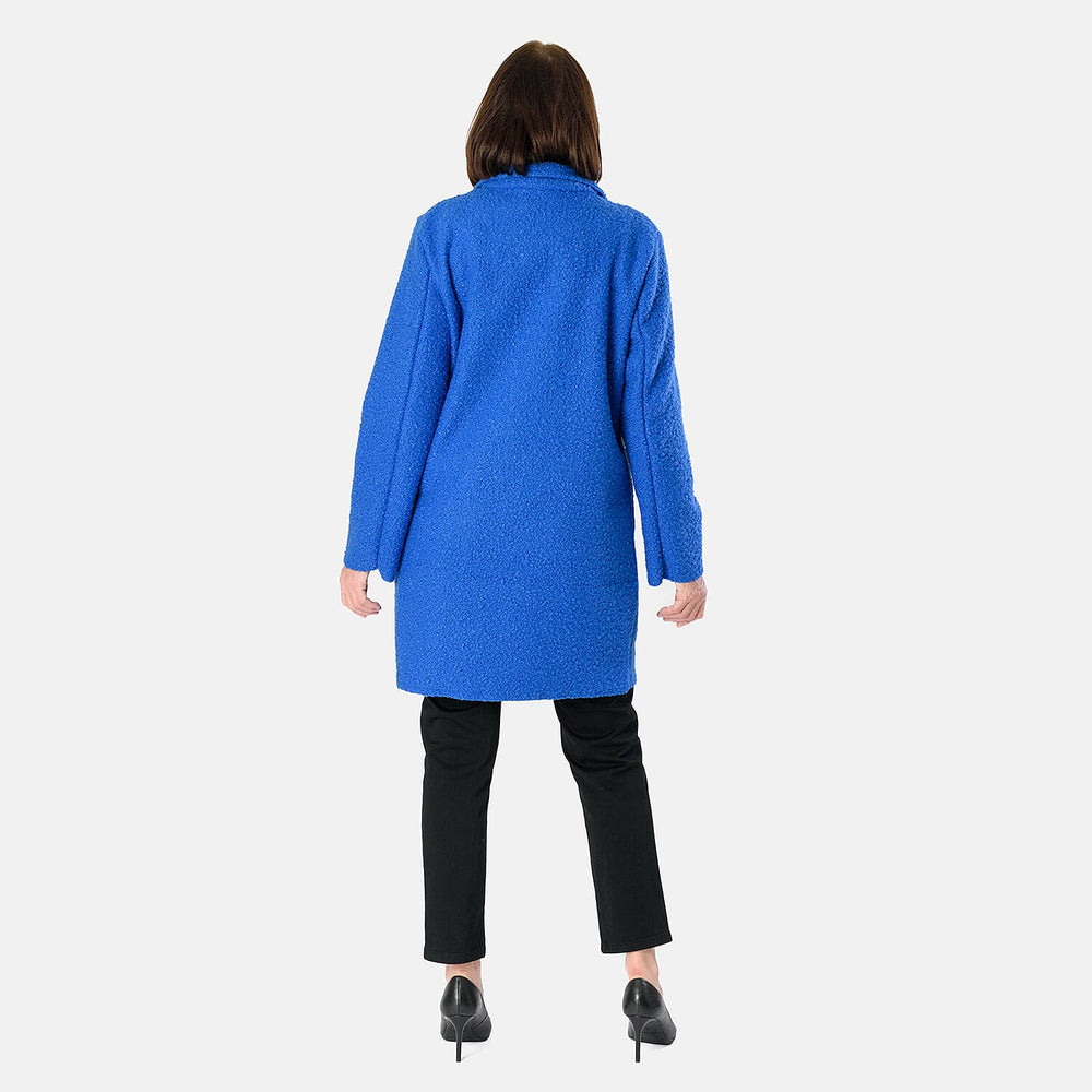 Knitted Coat (Size - One Size) - Cobalt