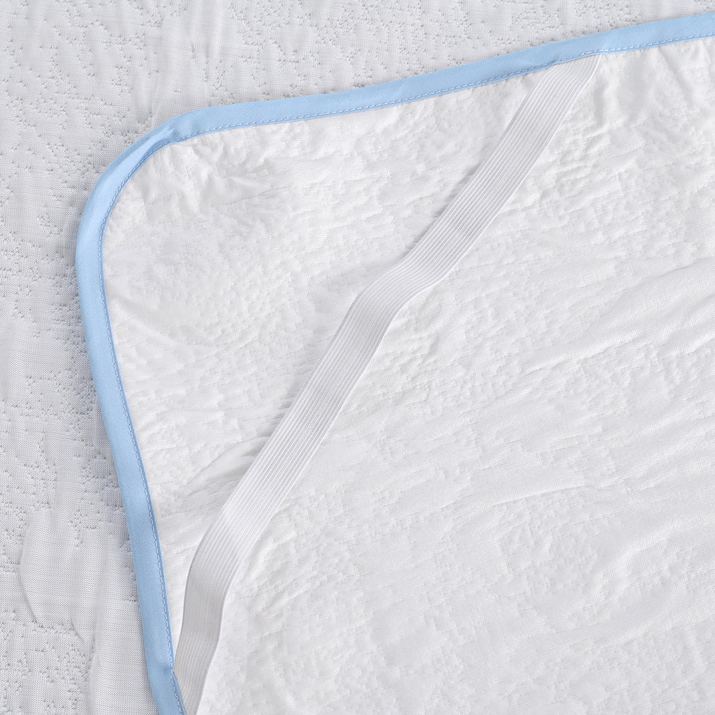 Cooling Jacquard Waterproof Mattress Protector (Size - 150x200cm) - White_8047310_4