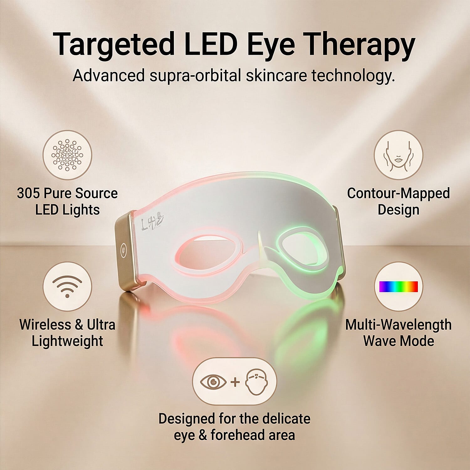 Lab Life Elysium Supra-Orbital 305 LED Eye Mask - Lifetime Warranty