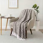 Green Living Collective Cotton Throw Blanket (Size 200x170 cm) - Beige