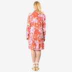 Closeout Deal Printed Tunic Top (Size 22) - Orange Purple_8061662_4