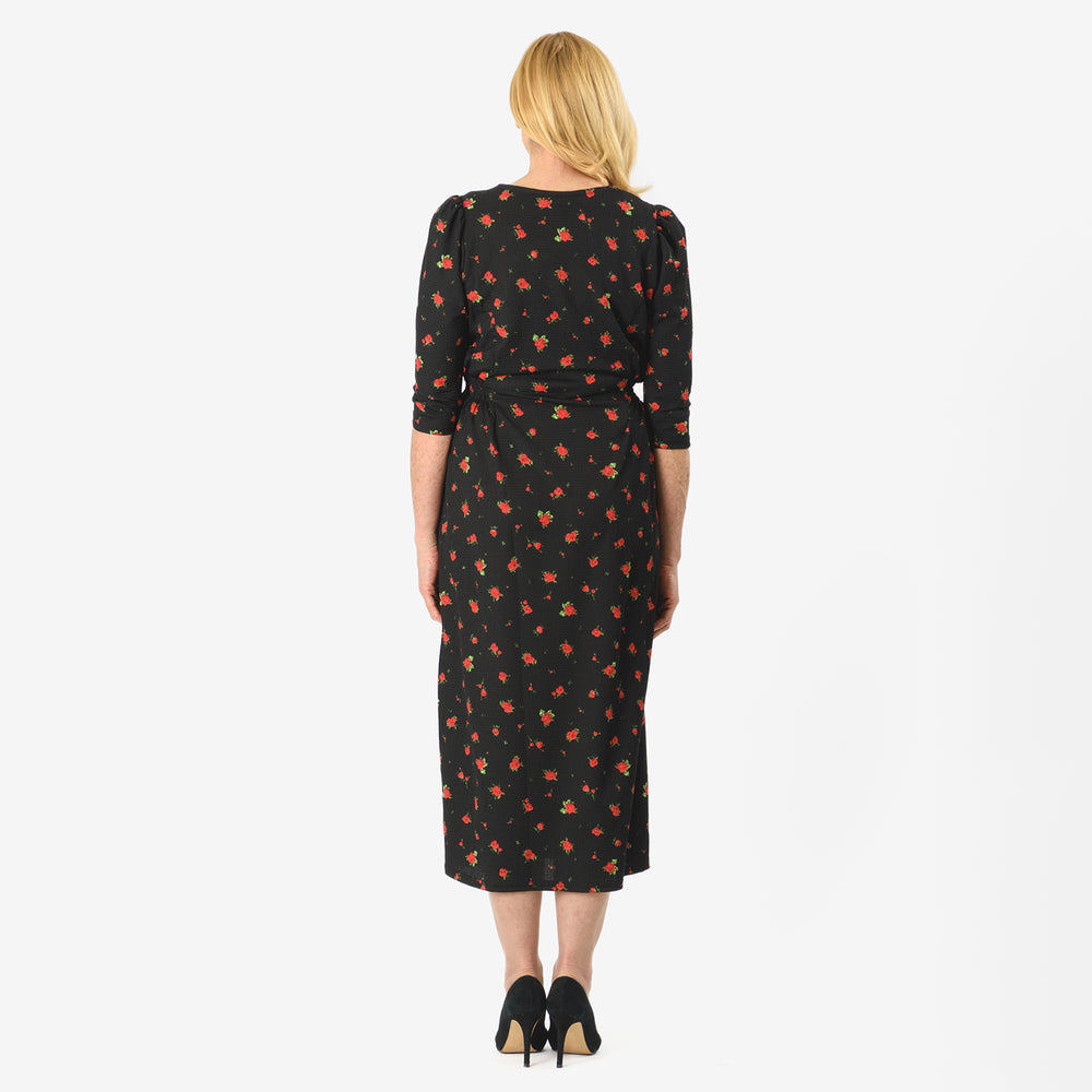 IW Knitted Dress (Size - 12) - Black Floral_8064528_4