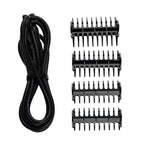 MAXXMEE Electric Beard and Hair Trimmer for Styling with 4 Trim Attachments - Black