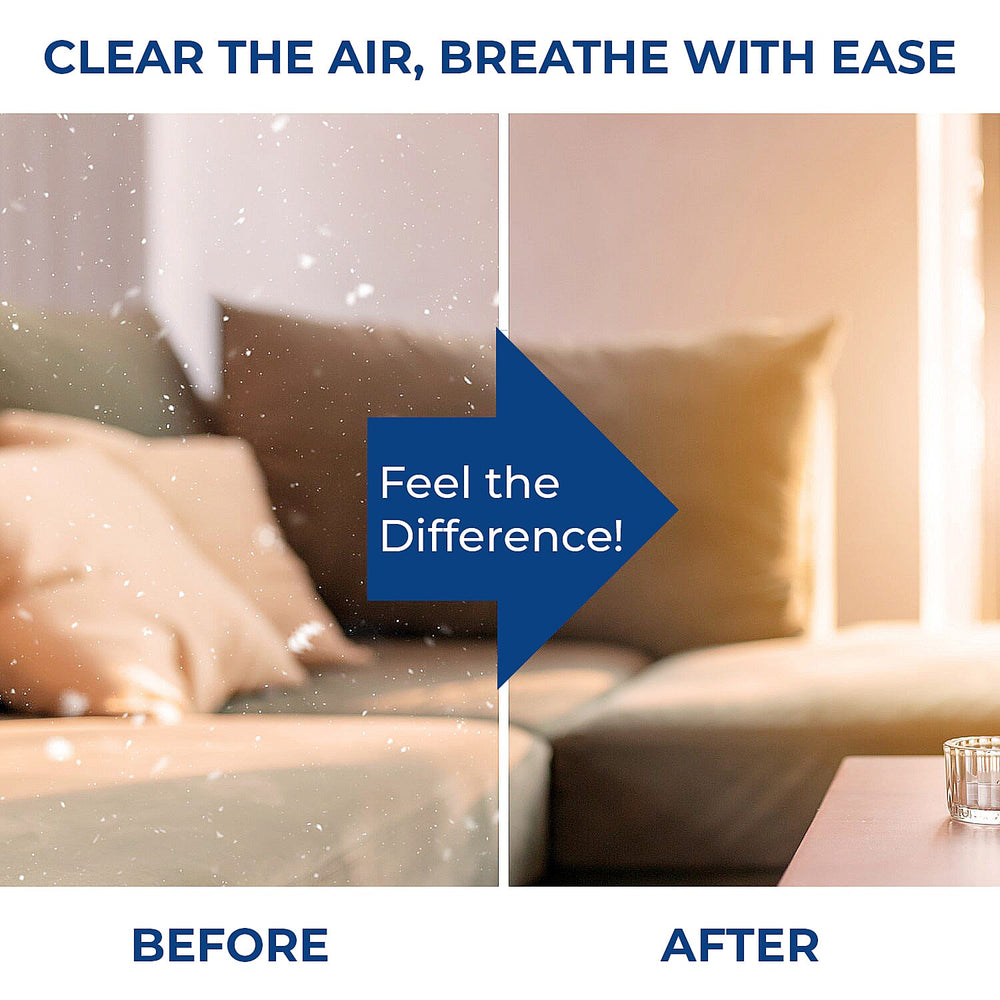 Honeywell Round Air Purifier - True HEPA filtration, Air Quality Indicator with Sensor Monitoring, Automatic Cleaning Model, Ultra Quiet.