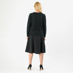 Pure And Natural Crew Neck Cardigans (Size 20) - Black_8076850_2