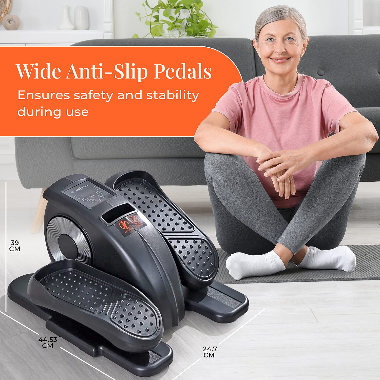 Bliss - Beyond Electric Stepper with Elliptical Pair Belt LCD Display - Black