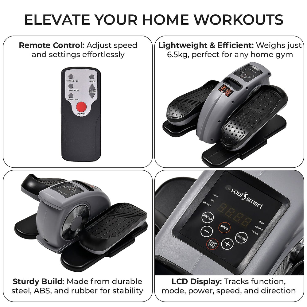 Bliss - Beyond Electric Stepper with Elliptical Pair Belt LCD Display - Grey