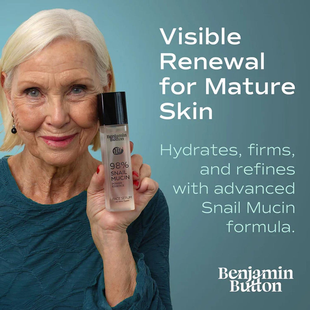 Benjamin Button Snail Serum with 98% Snail Mucin - 100ml - Highest Snail Mucin Content