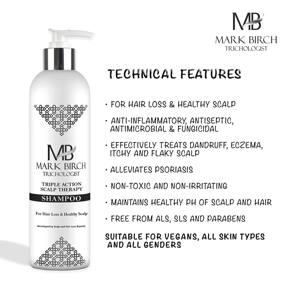 Mark Birch Triple Action Scalp Therapy Shampoo - 250ml