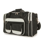 IW PU Travel Bag (Size 27x20x41 cm) - Black Light Grey_8082650