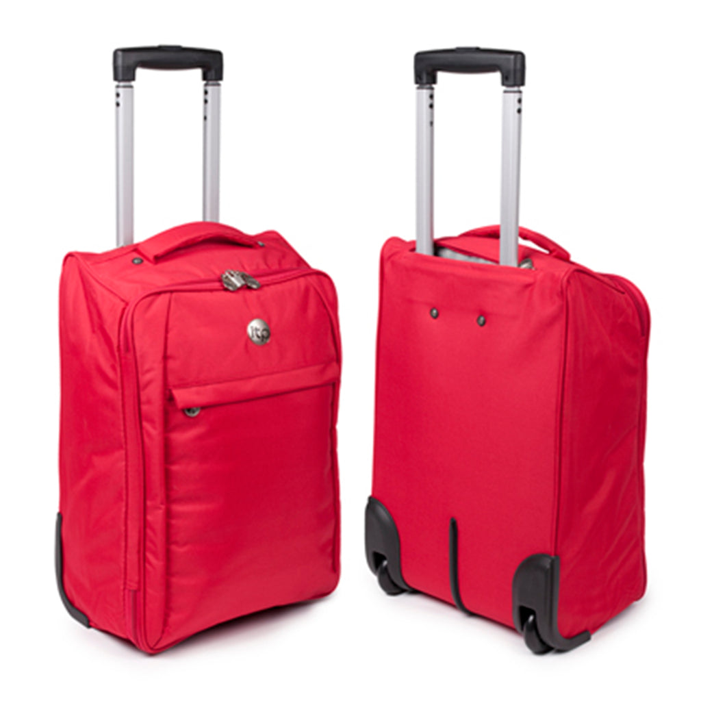 IW PU Luggage and Handbag Set (Size 34x20x51 cm) - Red_8082675