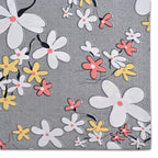 Homesmart 3-Piece Floral Print Duvet Set with Pillow Covers & Storage Bag (Size Double) - Grey_8083257_9