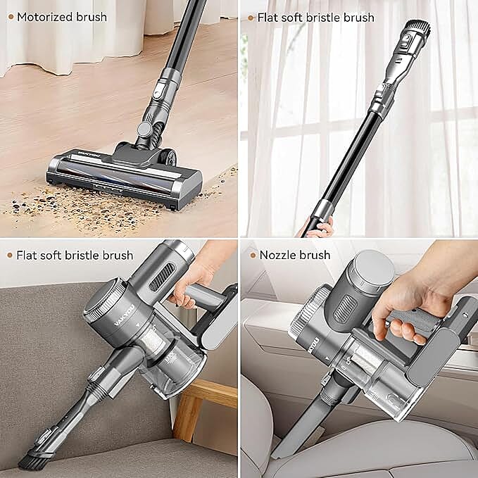 LAST CHANCE OFFER -VAKYOU PRO - VC002 Cordless Vacuum Cleaner with LED Touch Display - Grey