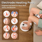 LOWEST EVER PRICE - Bliss - Beyond EMS and TENS, Red Light Therapy Heating Foot Massager (9 Modes, 20 Intensity Levels), Including Electrode Pads - White