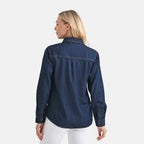 La Marey Classic Denim Shirt (Size XL, 20-22) - Dark Blue_8085869_2