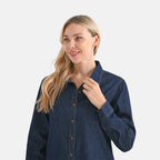 La Marey Classic Denim Shirt (Size XL, 20-22) - Dark Blue_8085869_5