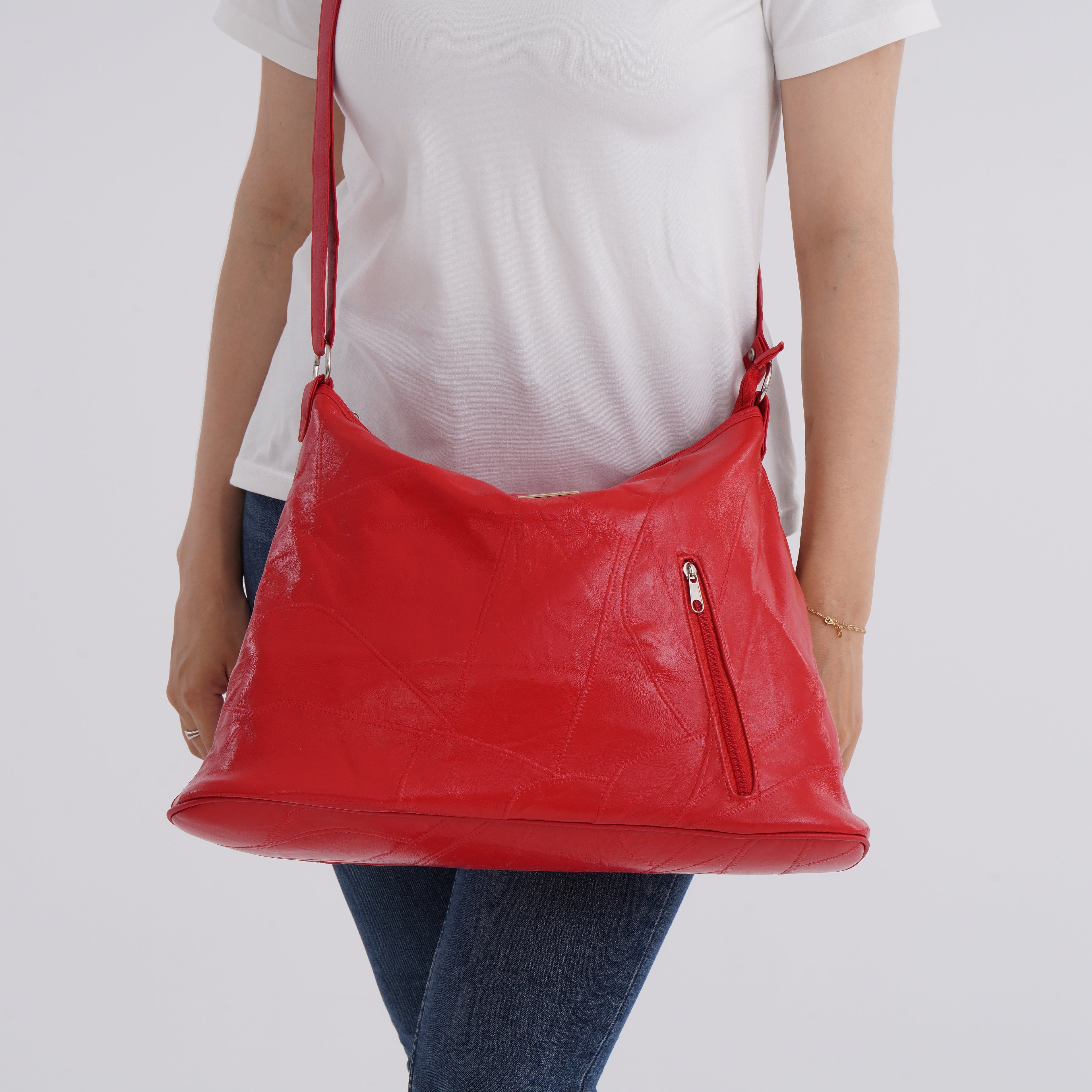 Crossbody Bag (Size - One Size) - Red & Black_8087922_2