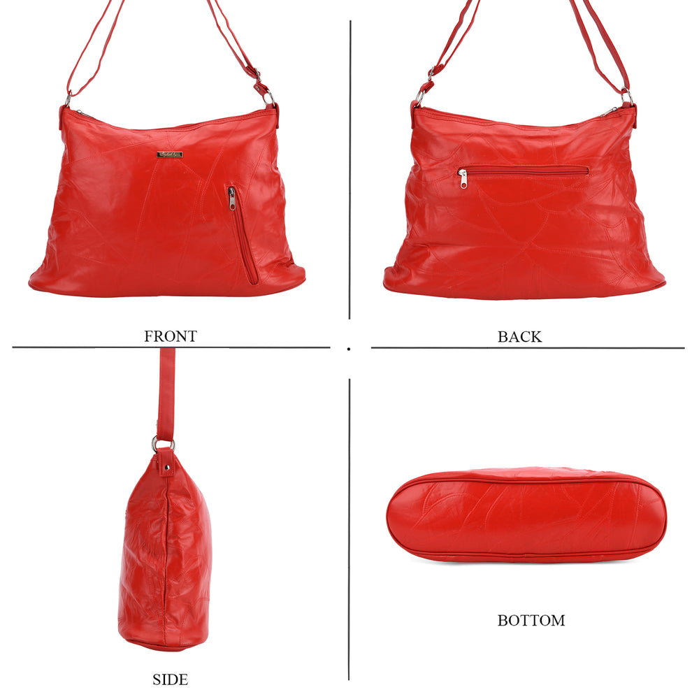 Crossbody Bag (Size - One Size) - Red & Black_8087922_3