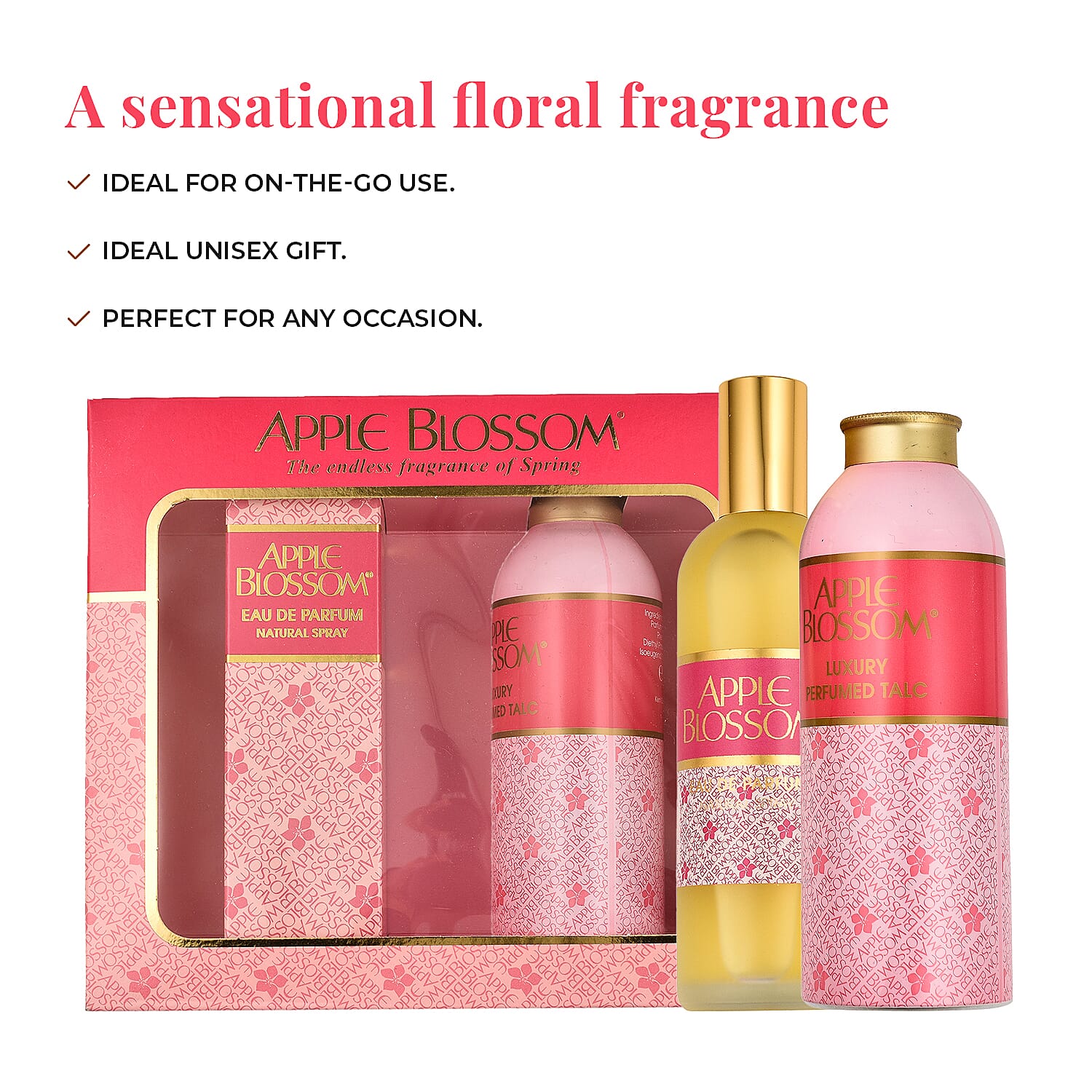Apple Blossom Gift Set EDP 100ml & Luxury Talc 100g