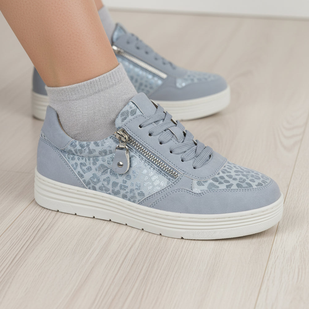 Emma Ladies Osprey Shoe with Memory Foam Sole (Size 8) - Blue_8094697_1
