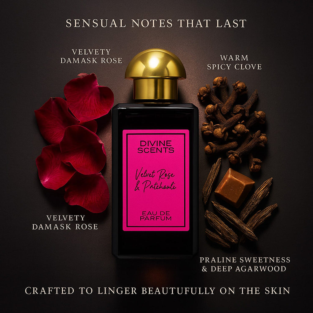 Divine Scents - Laurelle Velvet Rose & Patchouli EDP - 100ml
