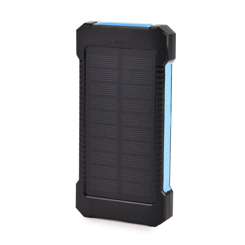 3 in 1 - 10000mAh Solar Power Bank with 5W Wireless Charging and LED Light - Black_8099110_3