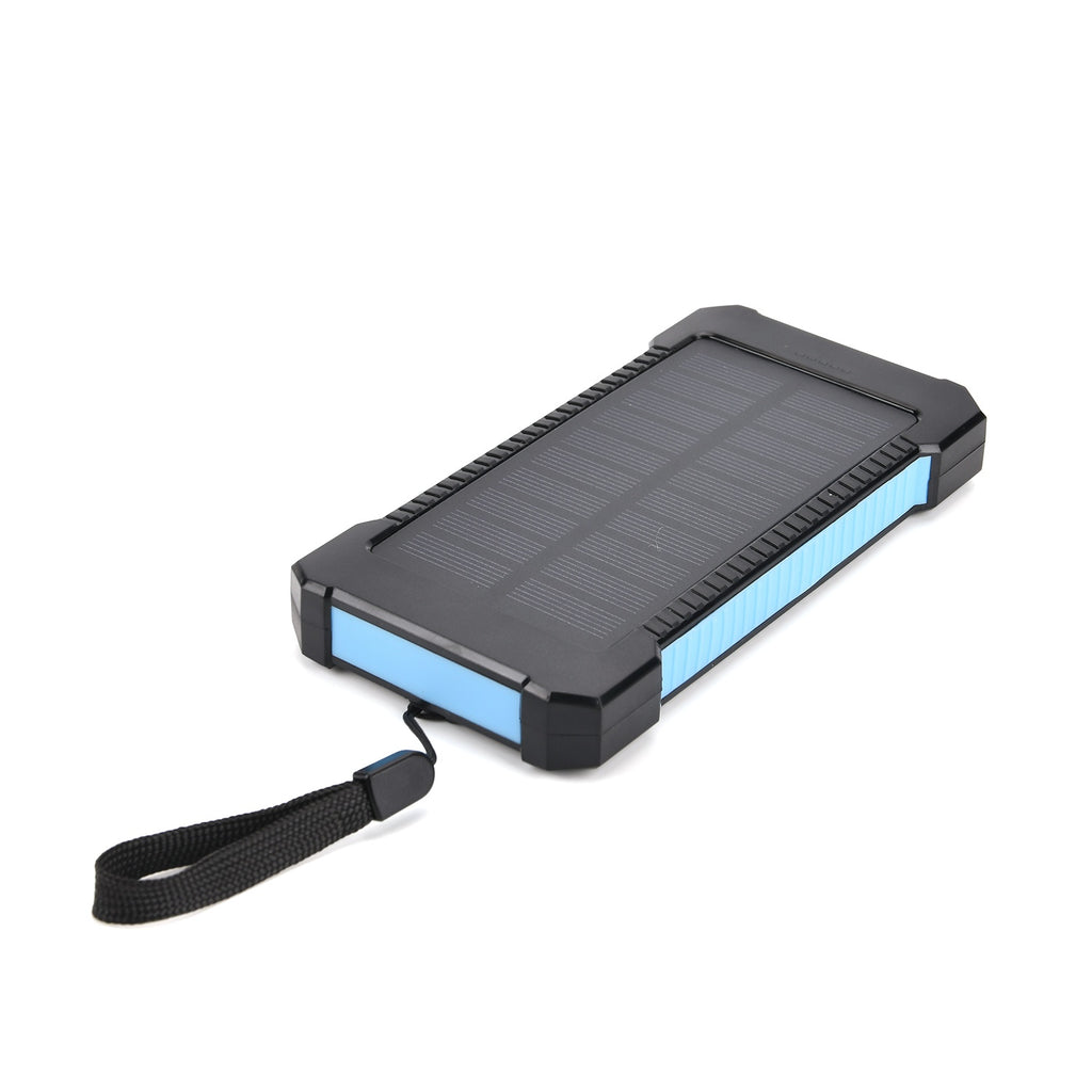3 in 1 - 10000mAh Solar Power Bank with 5W Wireless Charging and LED Light - Black_8099110_5
