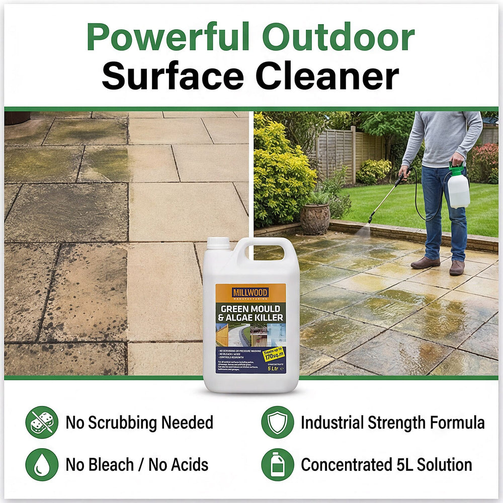 Millwood Path - Patio Mould - Algie Remover 5 Litres