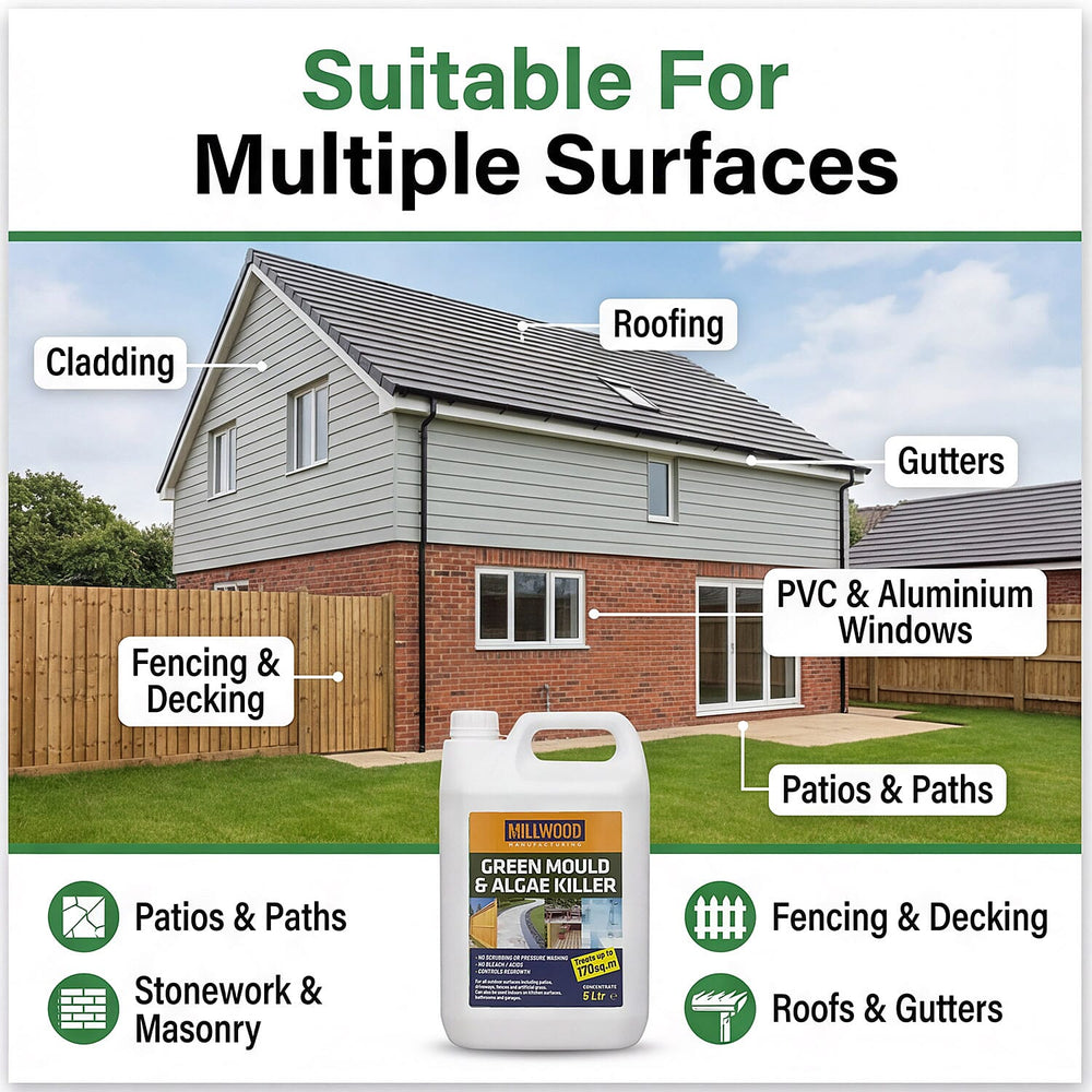 Millwood Path - Patio Mould - Algie Remover 5 Litres