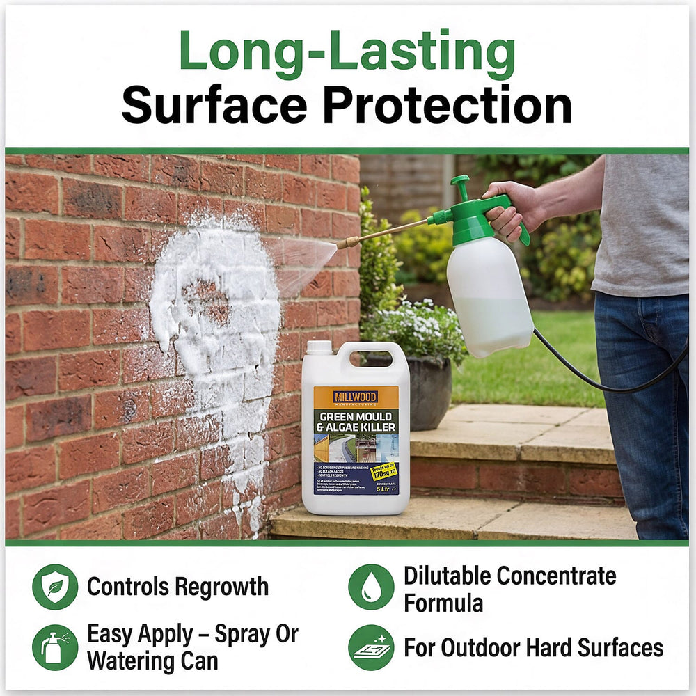 Millwood Path - Patio Mould - Algie Remover 5 Litres