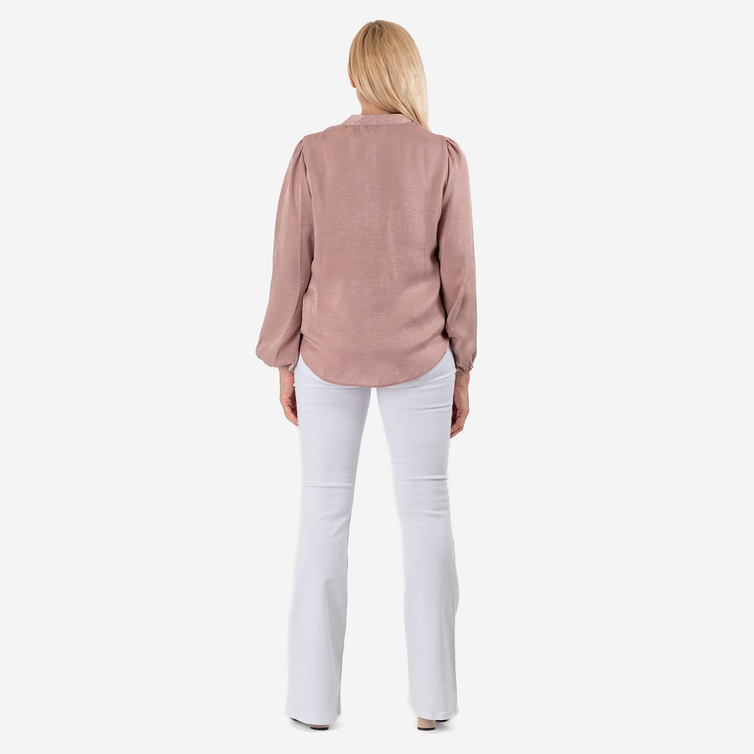 Solid Flair Frill Full Sleeves Top (Size 8) - Dusty Pink_8101706_3