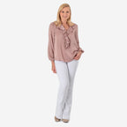 Solid Flair Frill Full Sleeves Top (Size 12) - Dusty Pink_8101708_1