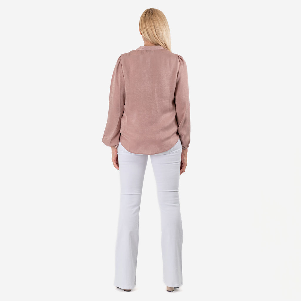 Solid Flair Frill Full Sleeves Top (Size 12) - Dusty Pink_8101708_3