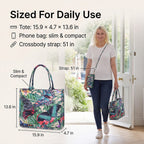 Butterfly Tote Bag (Size 40x12x34 cm) - Multi Color & Multicolor