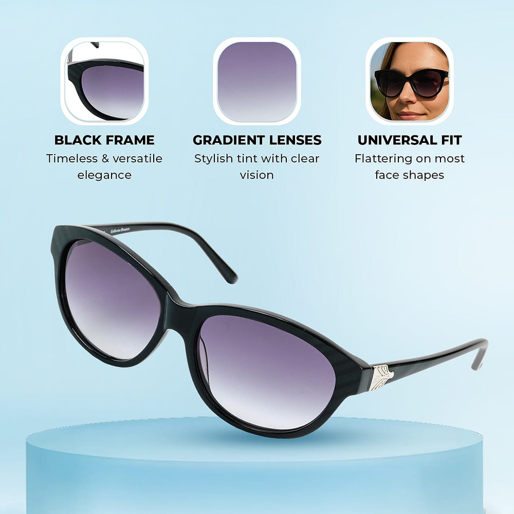 Catherine Denevue Sunglass - Black