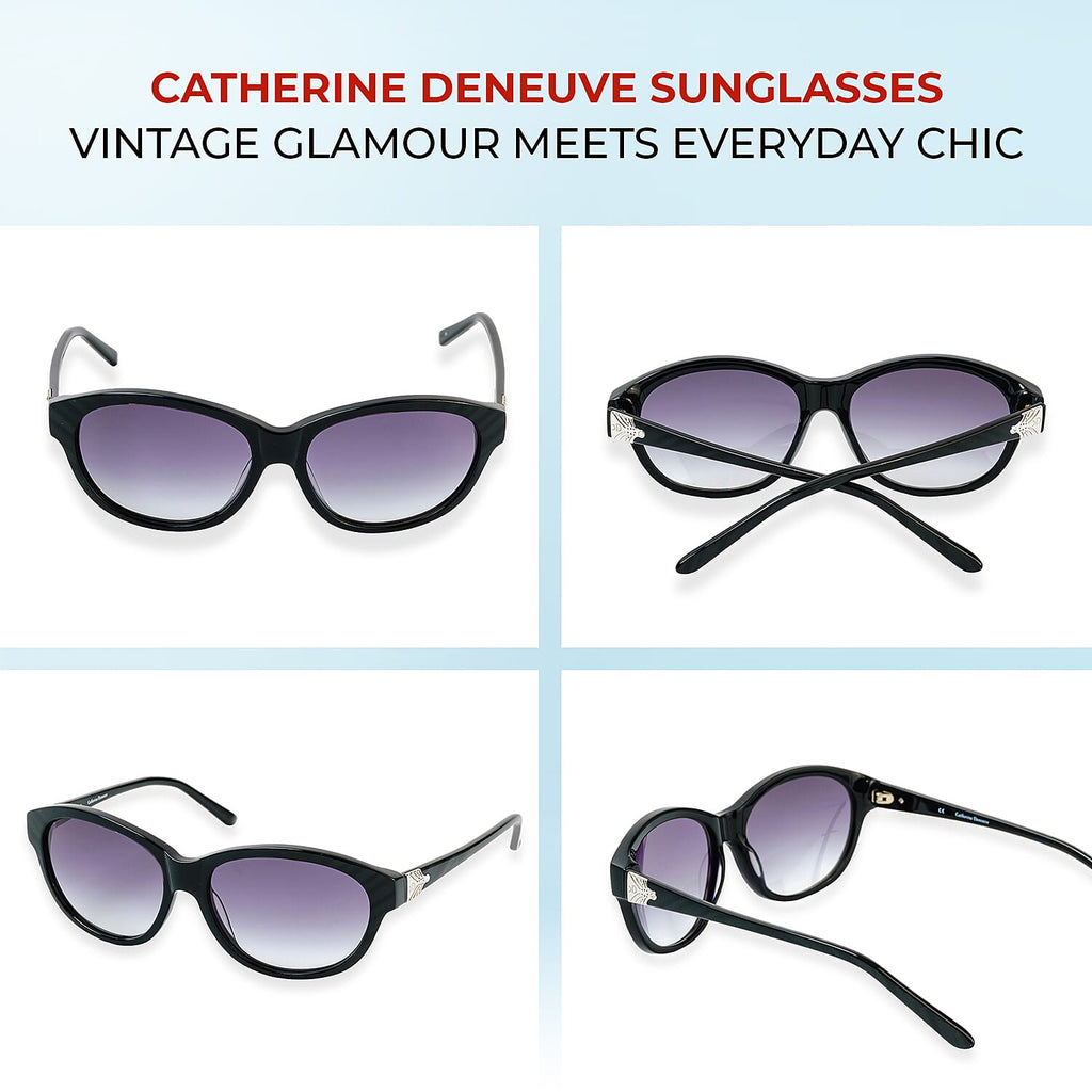 Catherine Denevue Sunglass - Black