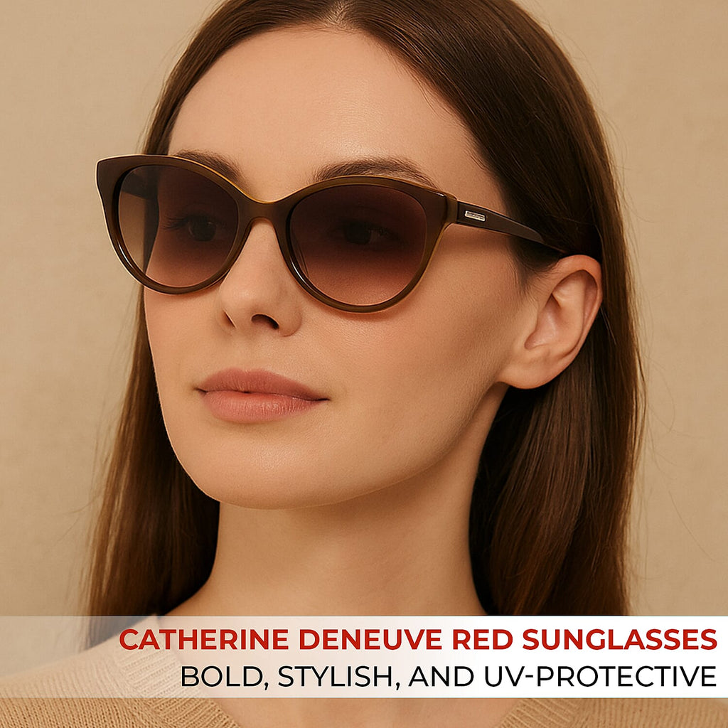 Catherine Denevue Sunglass - Red