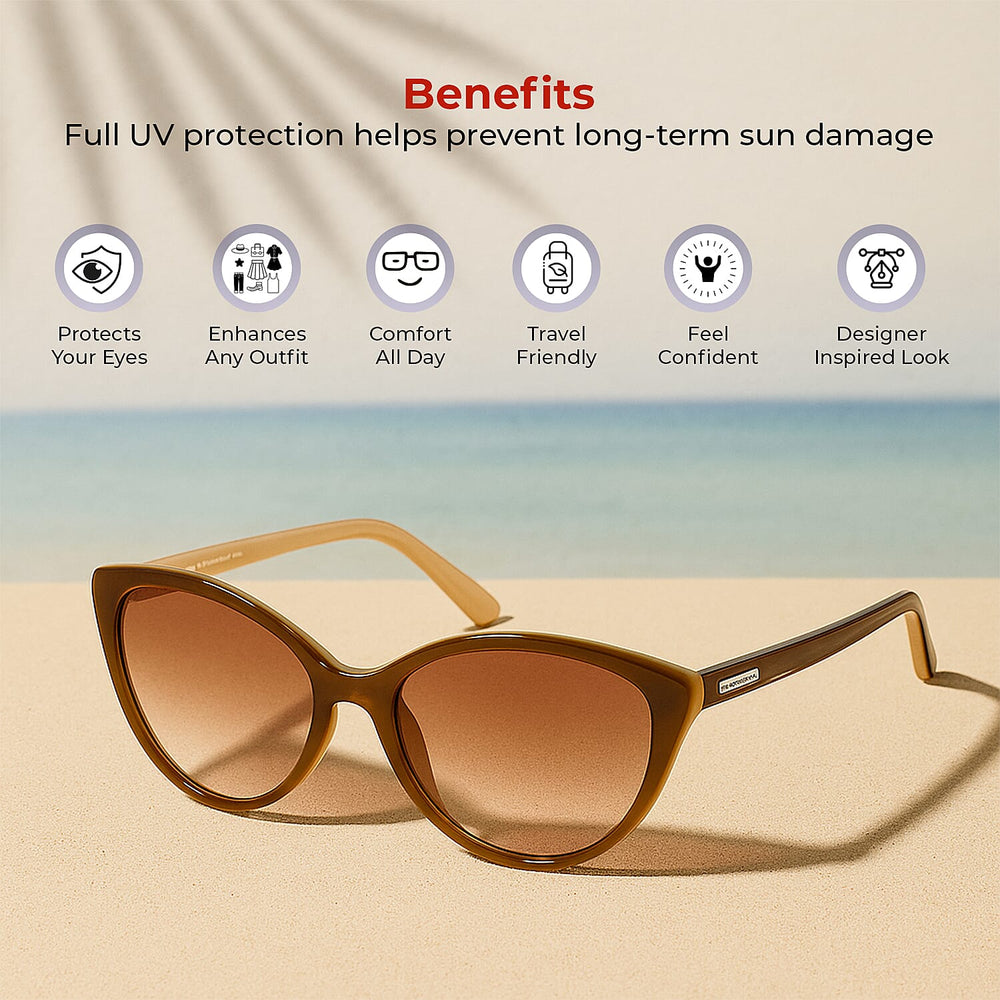 Catherine Denevue Sunglass - Red