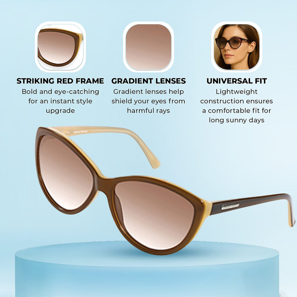 Catherine Denevue Sunglass - Red