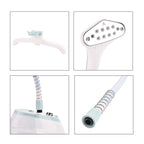 Bliss and Beyond Garment Steamer - 1800W, 1.6L Tank with Ironing Board - Glove - White - Blue