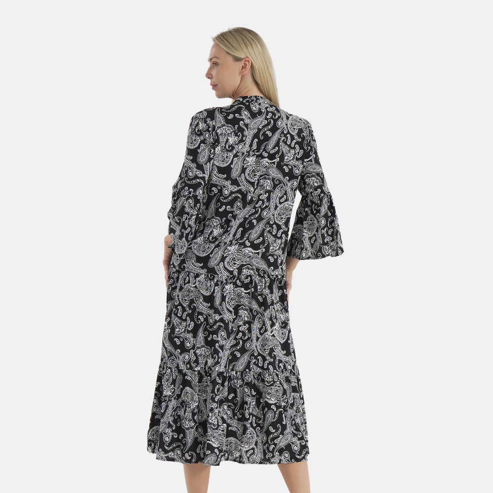 & Maisi Bohemian Dress (Size - Large) - Black & Black_8110749_1