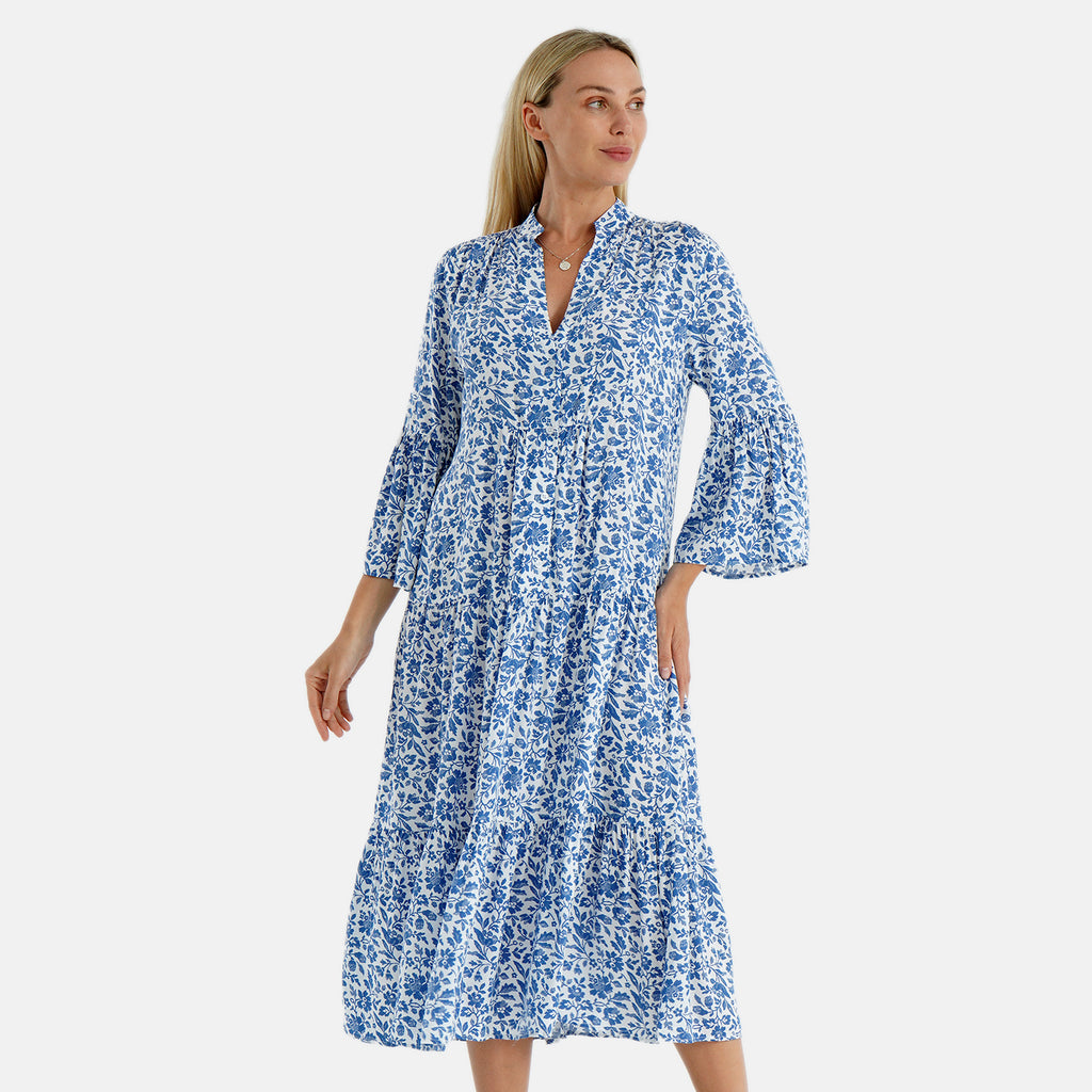 & Maisi Bohemian Dress (Size - Medium) - Blue & Black_8110803_3