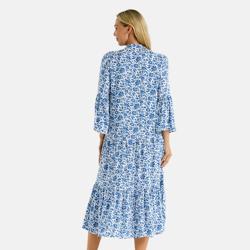 & Maisi Bohemian Dress (Size - XXL) - Blue & Black_8110811_1